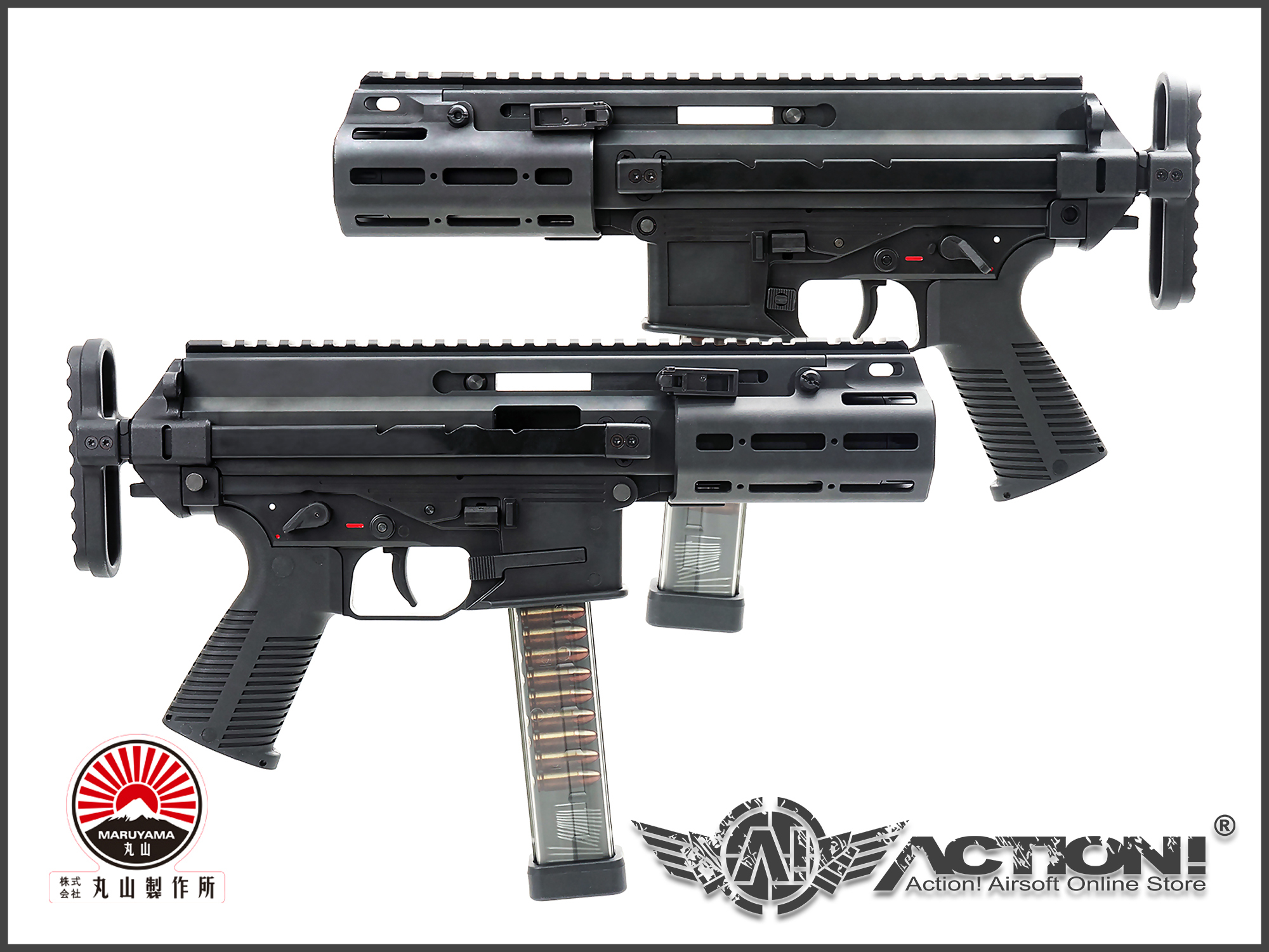 丸山製作所　MARUYAMA　SCW9　GBB MARUYAMA---SCW-9-Pistol-GBB-BK