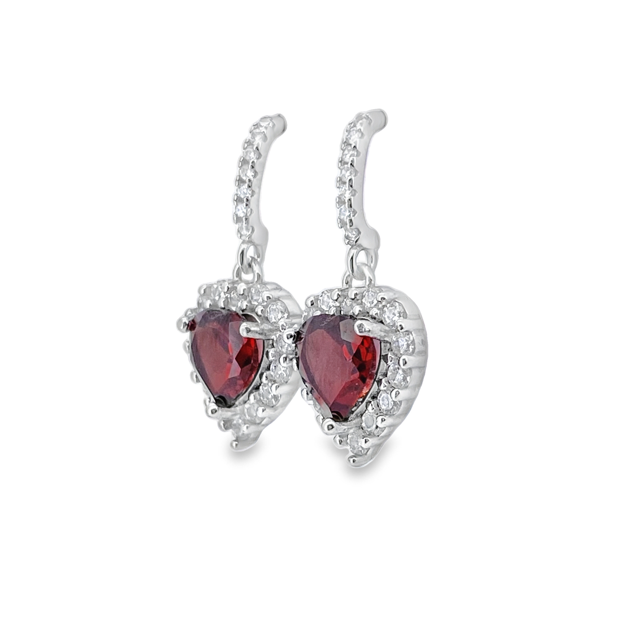 T381紅寶石榴石耳環