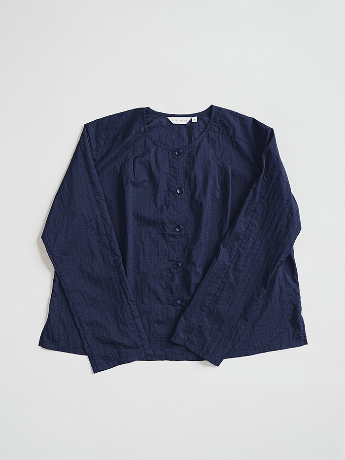 氧氣開襟肩折襯衫-山嵐