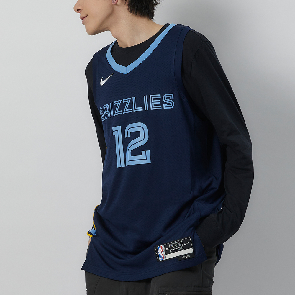 Nike MEM Morant MNK DF SWGMN JSY 男款 藍色 獨行俠 籃球背心 DN2010-419