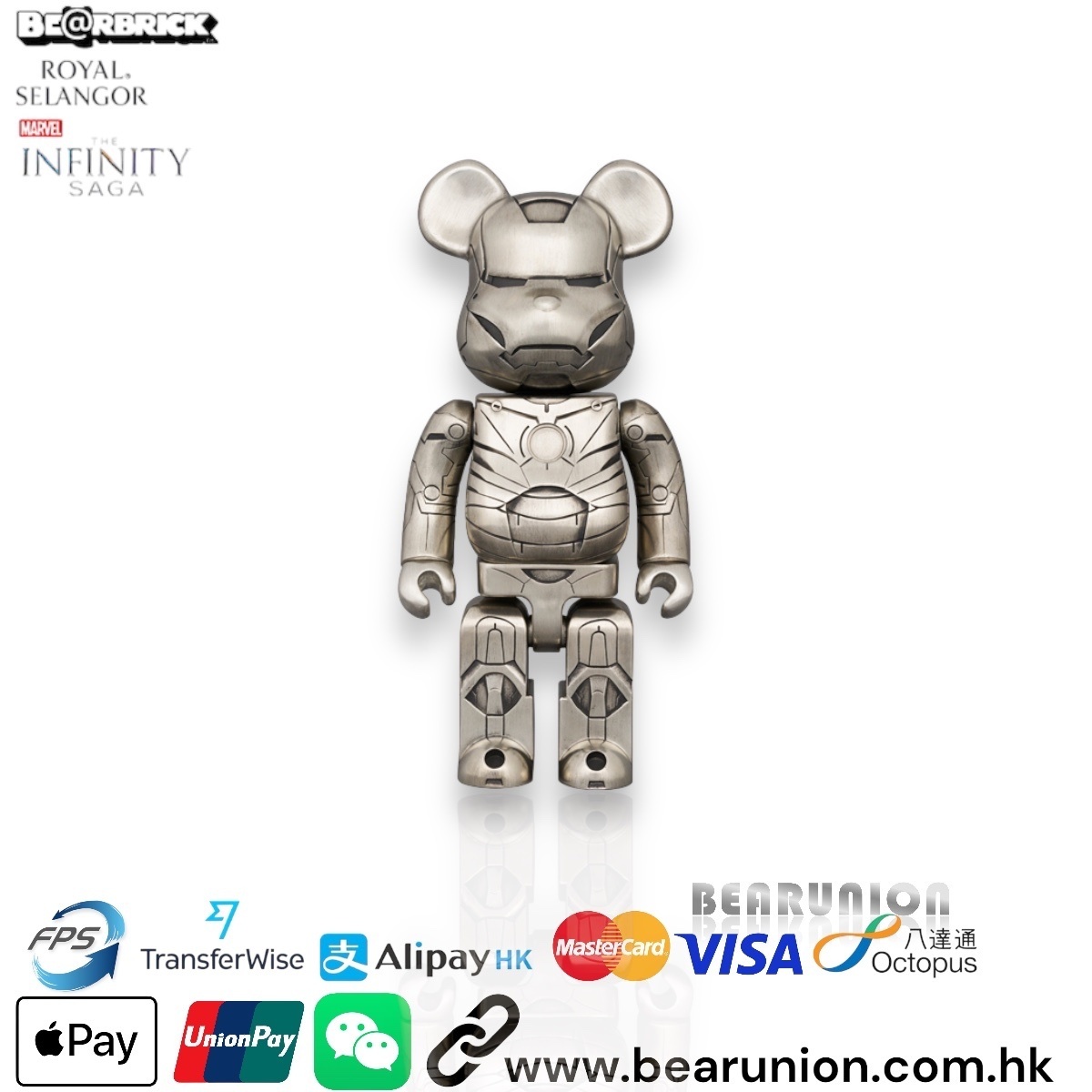 Statue Iron Man Royal Selangor – étain, édition Limitée Marvel, Neuve Avec Certificats