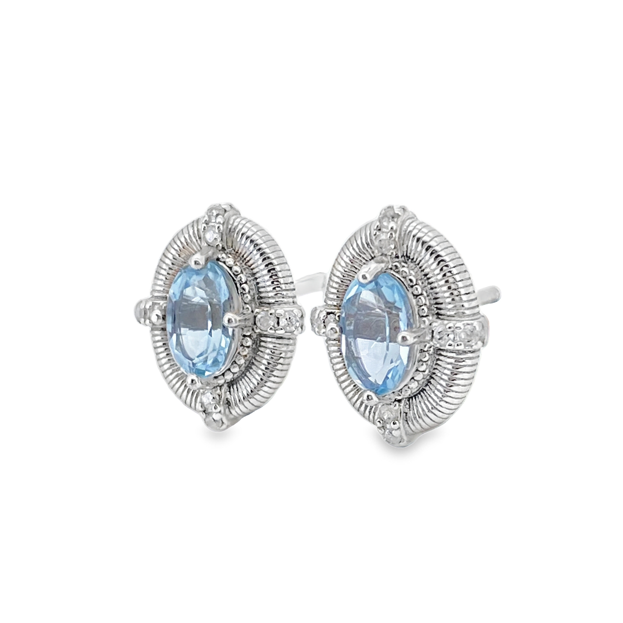 T375海水藍寶耳針