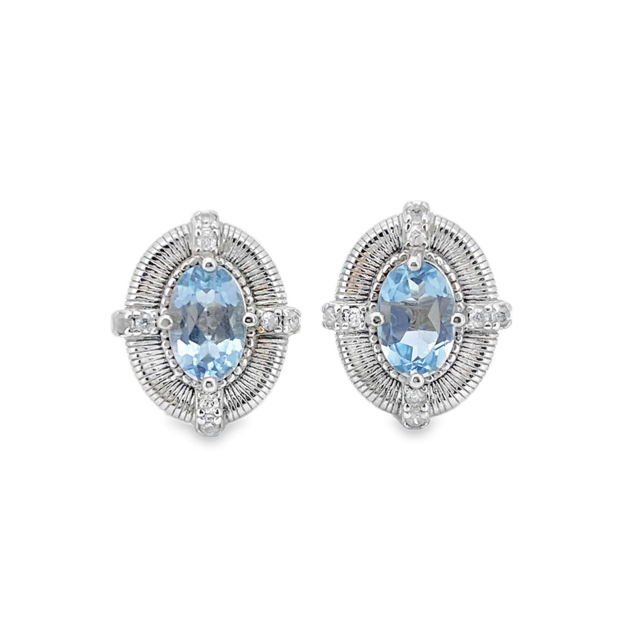 T375海水藍寶耳針