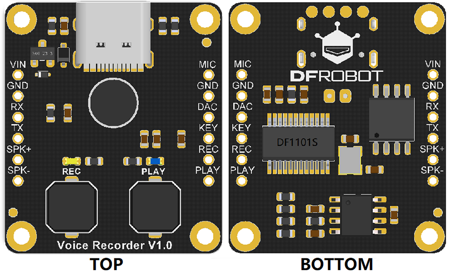 DFRobot Fermion: DF1101S語音錄放模組