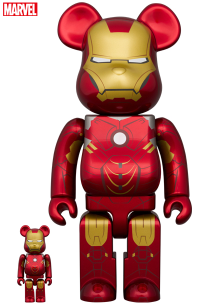100％ & 400％  BE@RBRICK IRON MAN MARK IV