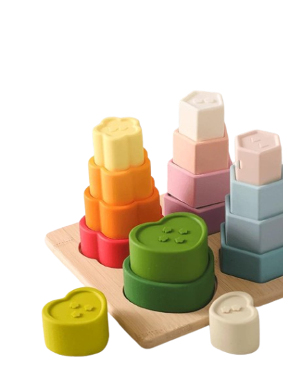 【健智遊戲】矽膠疊疊拼圖板