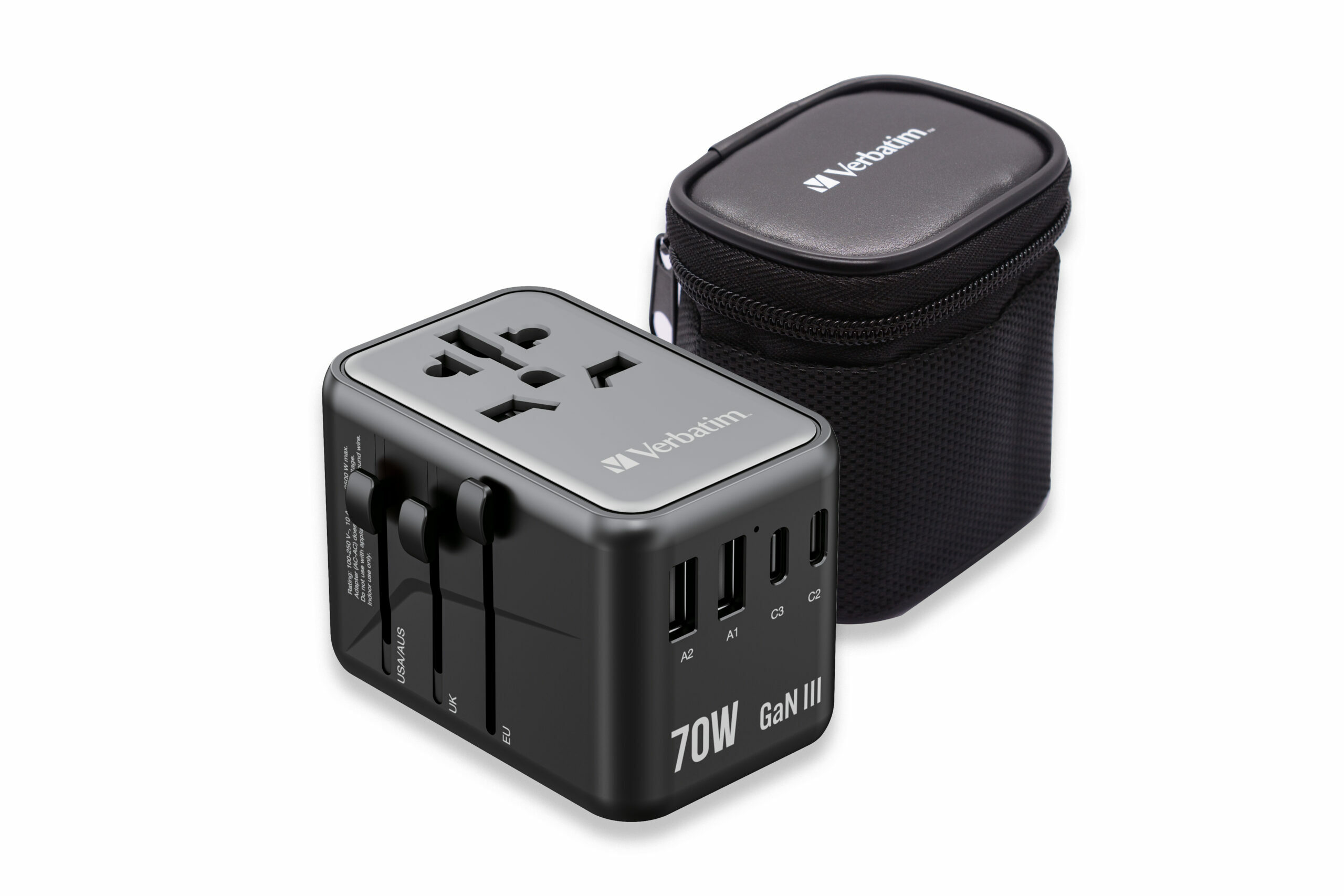 Verbatim GaN III 70W 通用旅行轉插 (UTA-09)(32124)