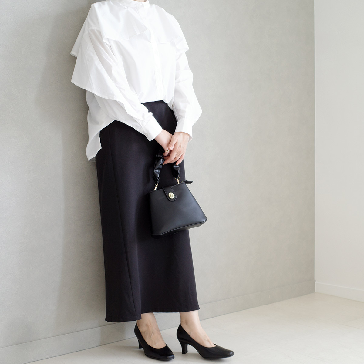 Point nine日本製真皮女用商務方頭高跟鞋5.5公分