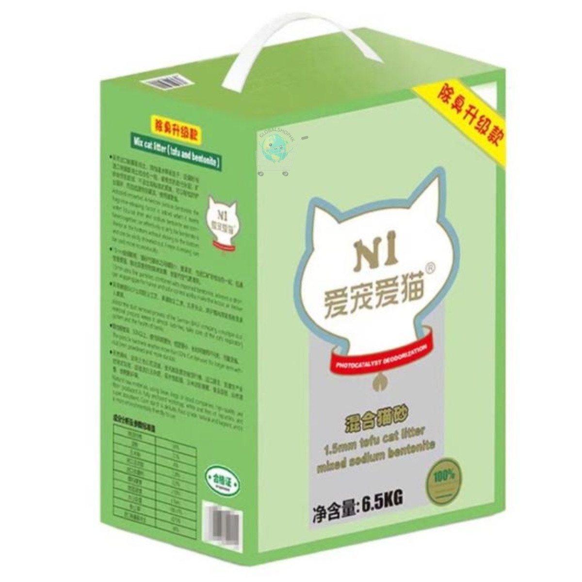 N1- 愛寵愛猫混合豆腐猫砂, 6.5KG