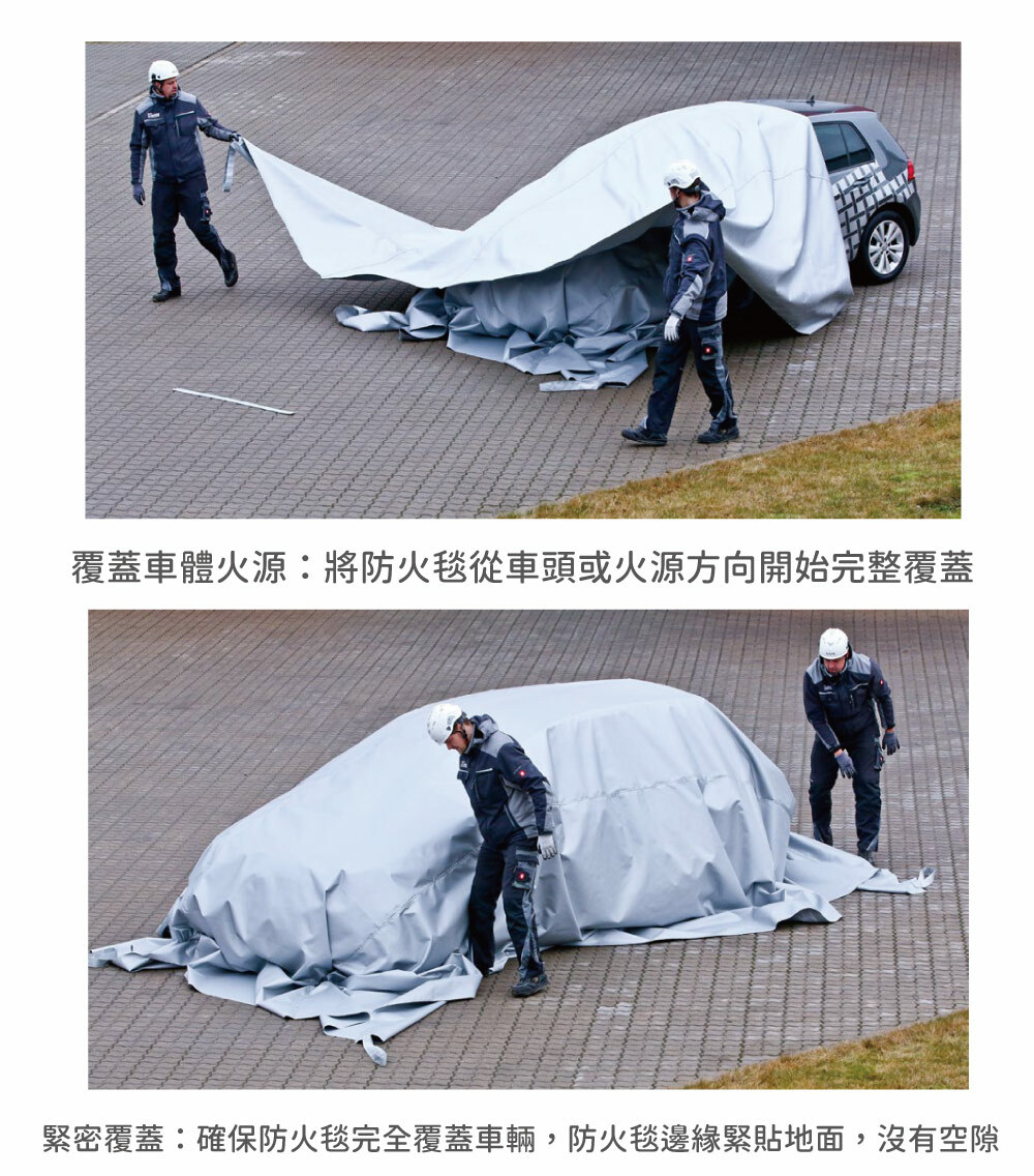 充電樁起火,電動車防火毯使用方式