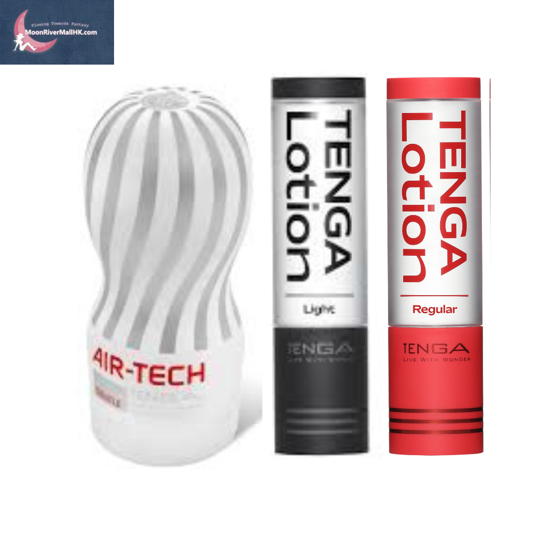 [高用量套裝] TENGA AIR-TECH 重複使用型真空杯 柔軟型 & 潤滑劑 x 2支