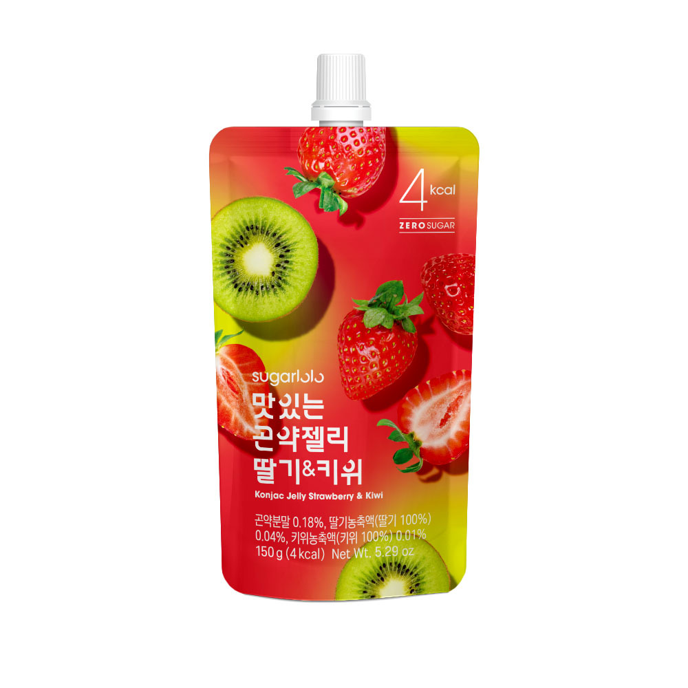 【BK SHOP】蒟蒻果凍飲-草莓奇異果口味150G