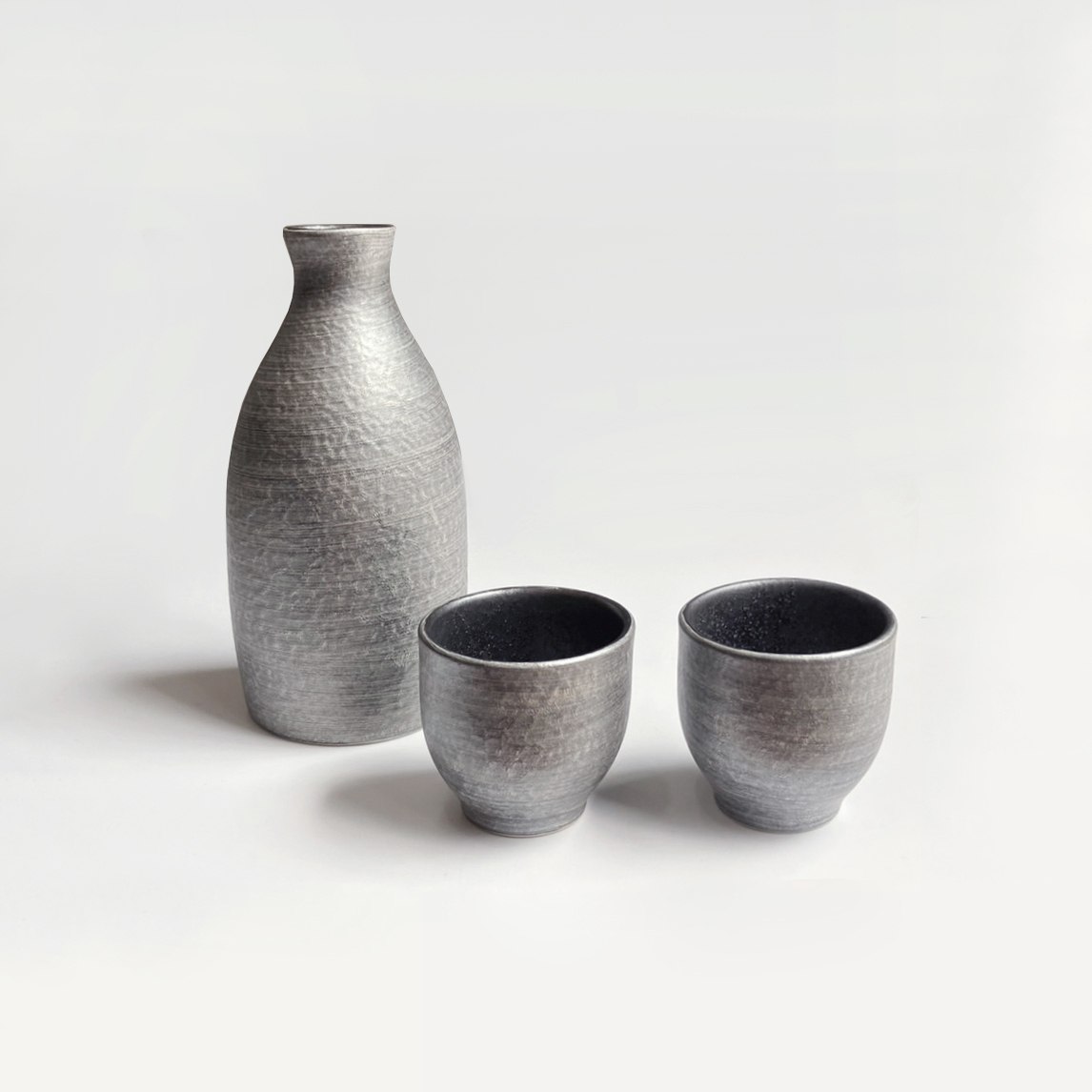 303好食好物有田燒｜日本晶雲母銀德利清酒壺（1合）