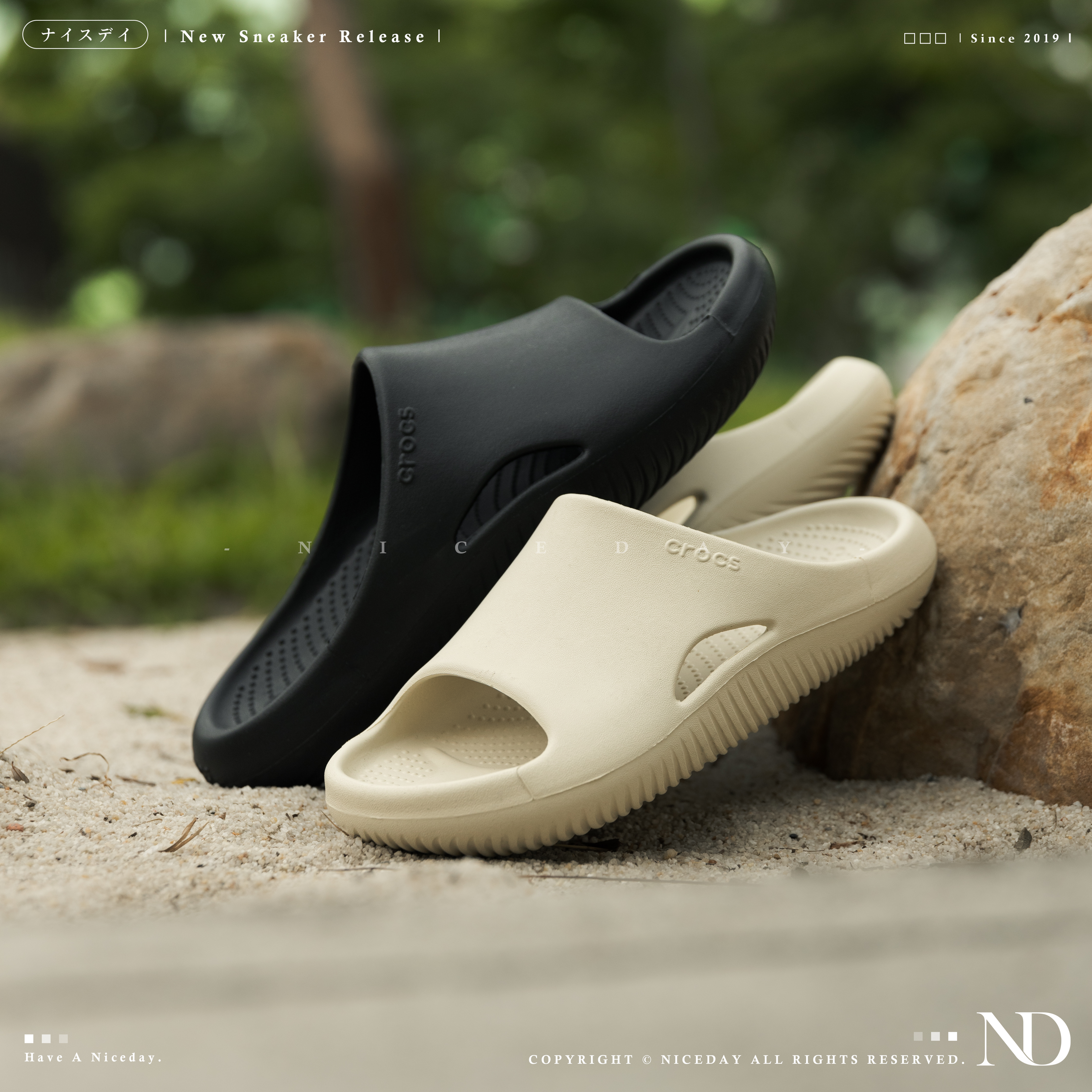 NICEDAY 現貨 Crocs Classic 洞洞鞋 麵包 涼拖 拖鞋 沙色 黑色