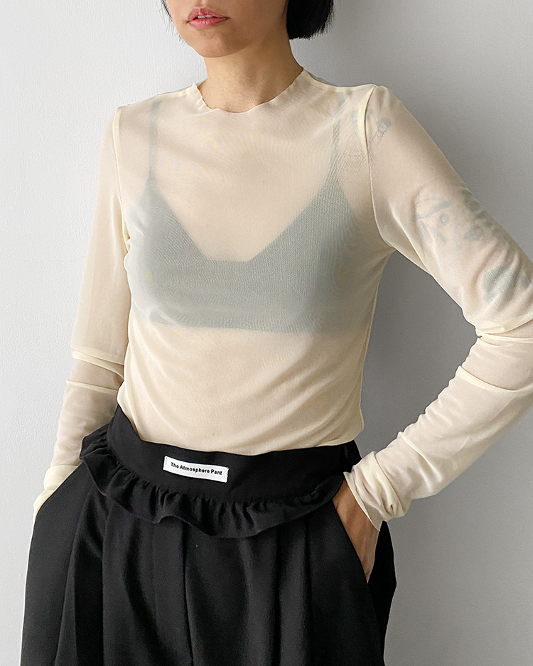 MFT-2558 網紗透視上衣