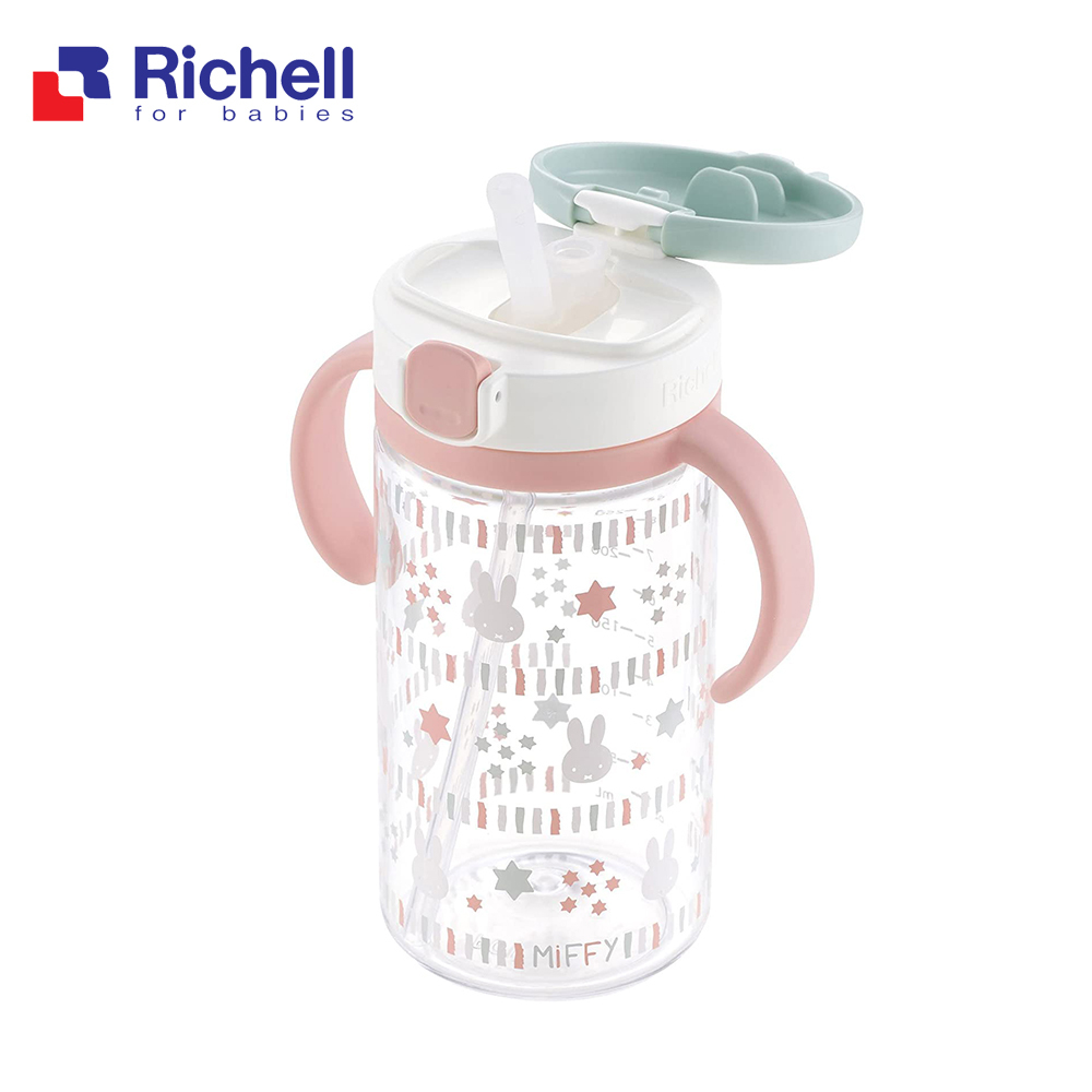 授權聯名款【Richell 利其爾】Miffy米飛水杯 - 320ml