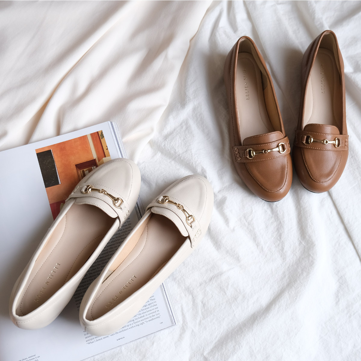 女款鑲鑽樂福鞋 超好走女鞋