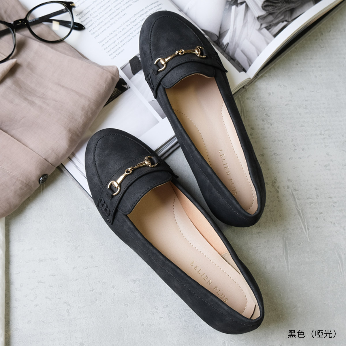 女款鑲鑽樂福鞋 超好走女鞋