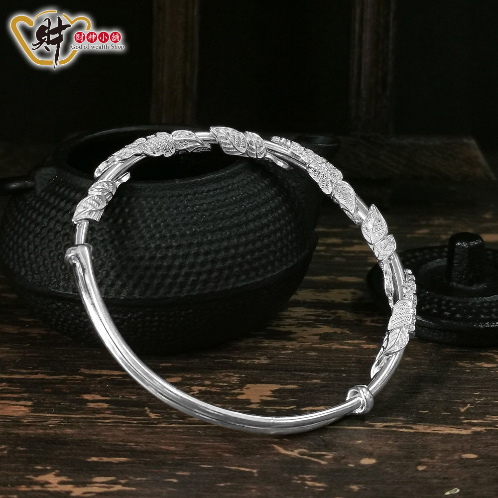 【財神小舖】繁花似錦手環(999純銀)(含開光)