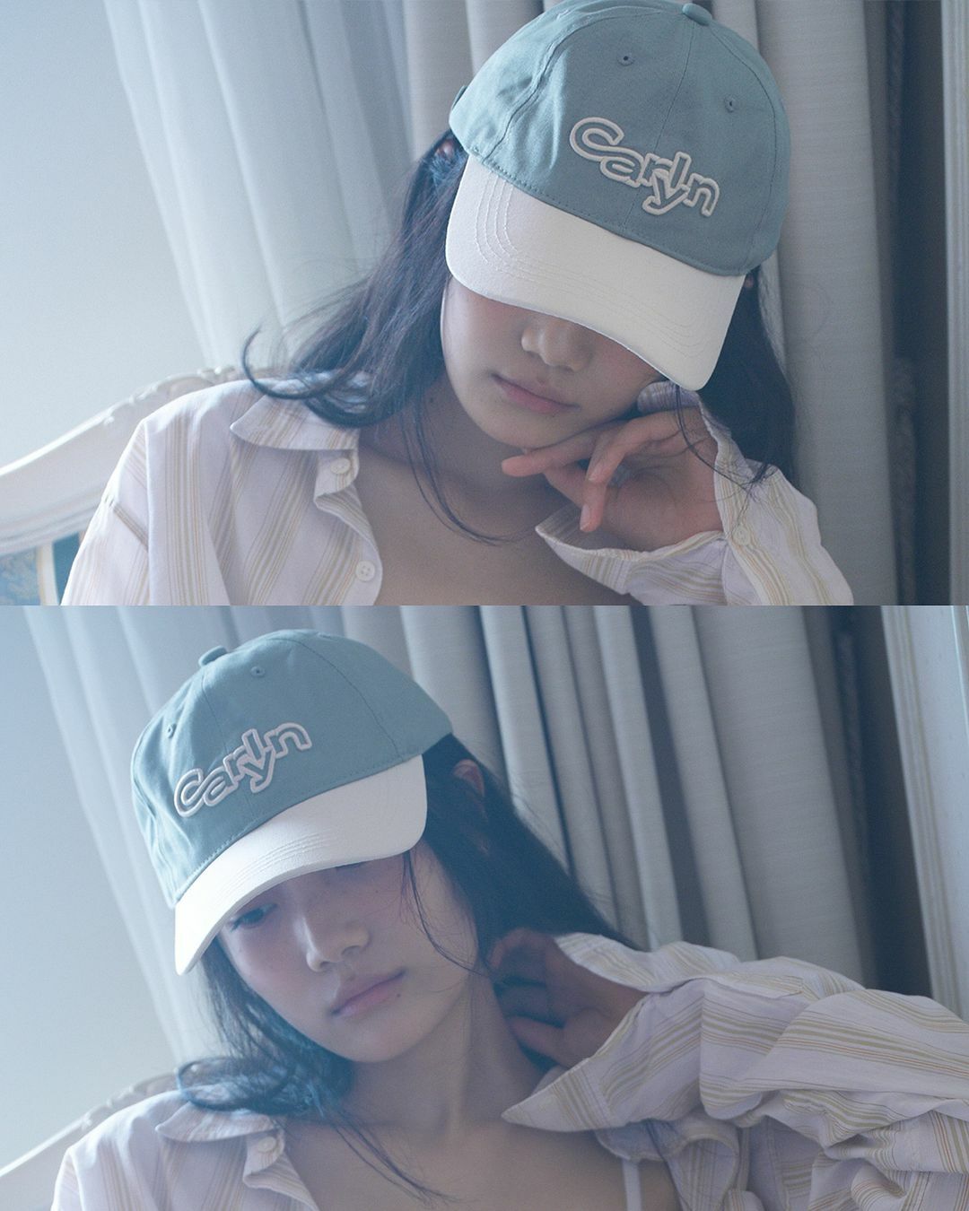 韓國限定🇰🇷 CARLYN Volume Logo 老帽 棒球帽 撞色 刺繡 / 預購