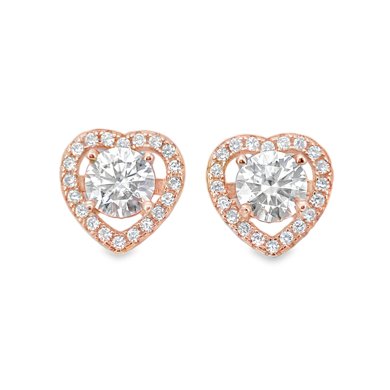 T368愛心莫桑耳針