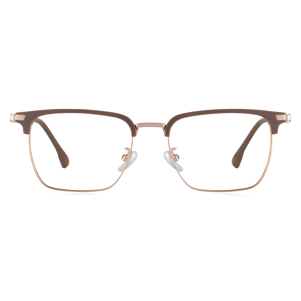 都會型紳士眉架框眼鏡-三色可選