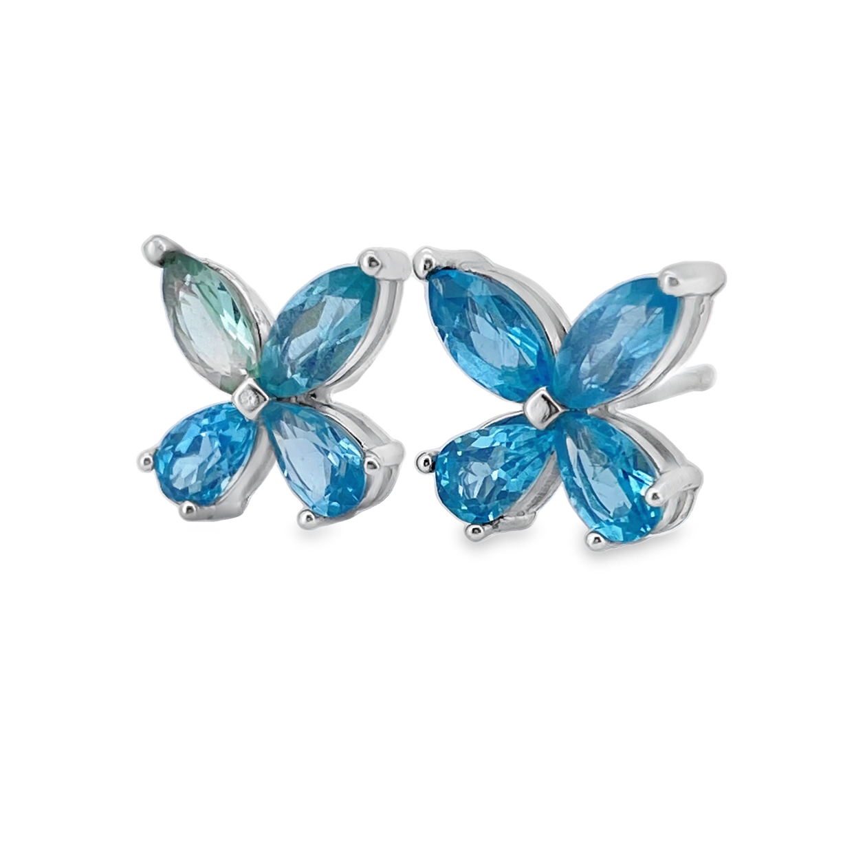 T367托帕石花花耳環