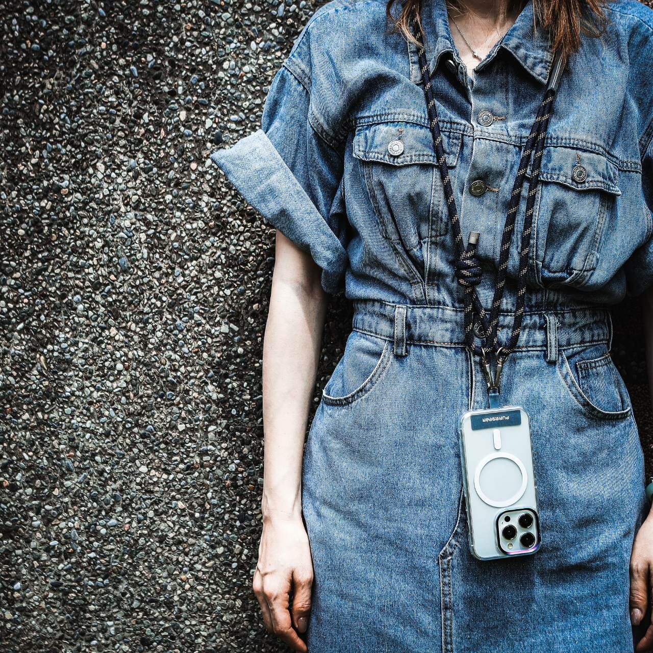 重磅運動休閒手機背帶 / (藍)