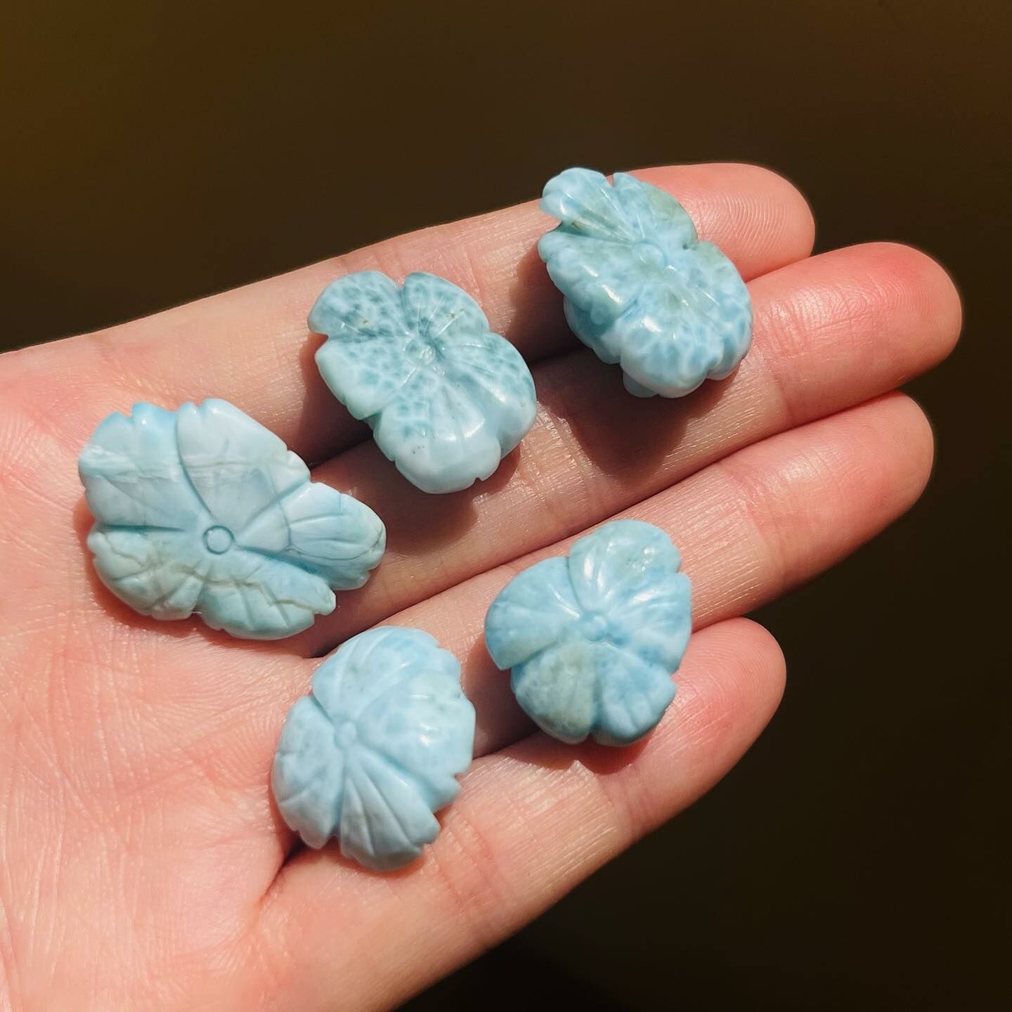 [原石] 拉利瑪海紋石 Larimar 亞特蘭提斯之石 玫瑰花