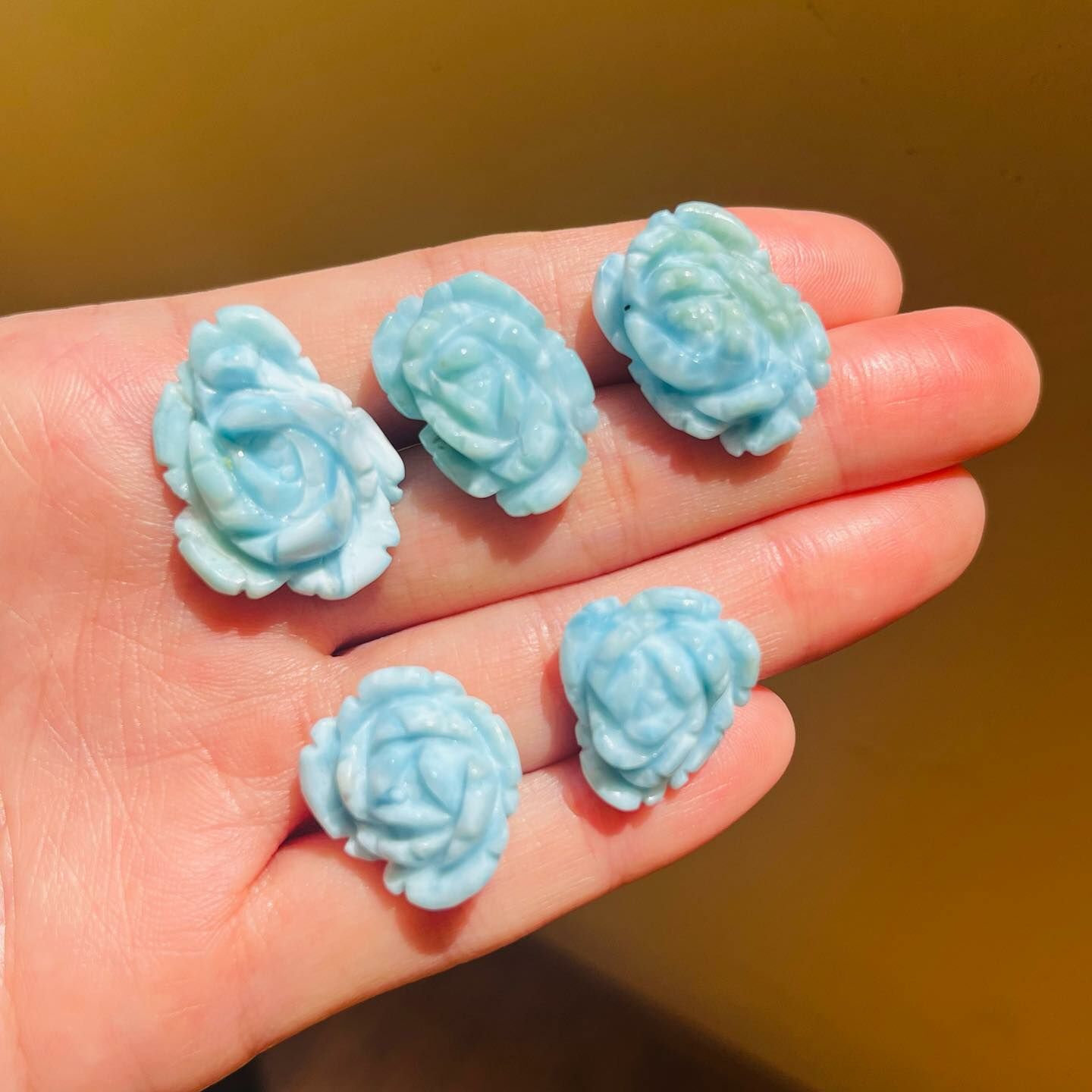 [原石] 拉利瑪海紋石 Larimar 亞特蘭提斯之石 玫瑰花