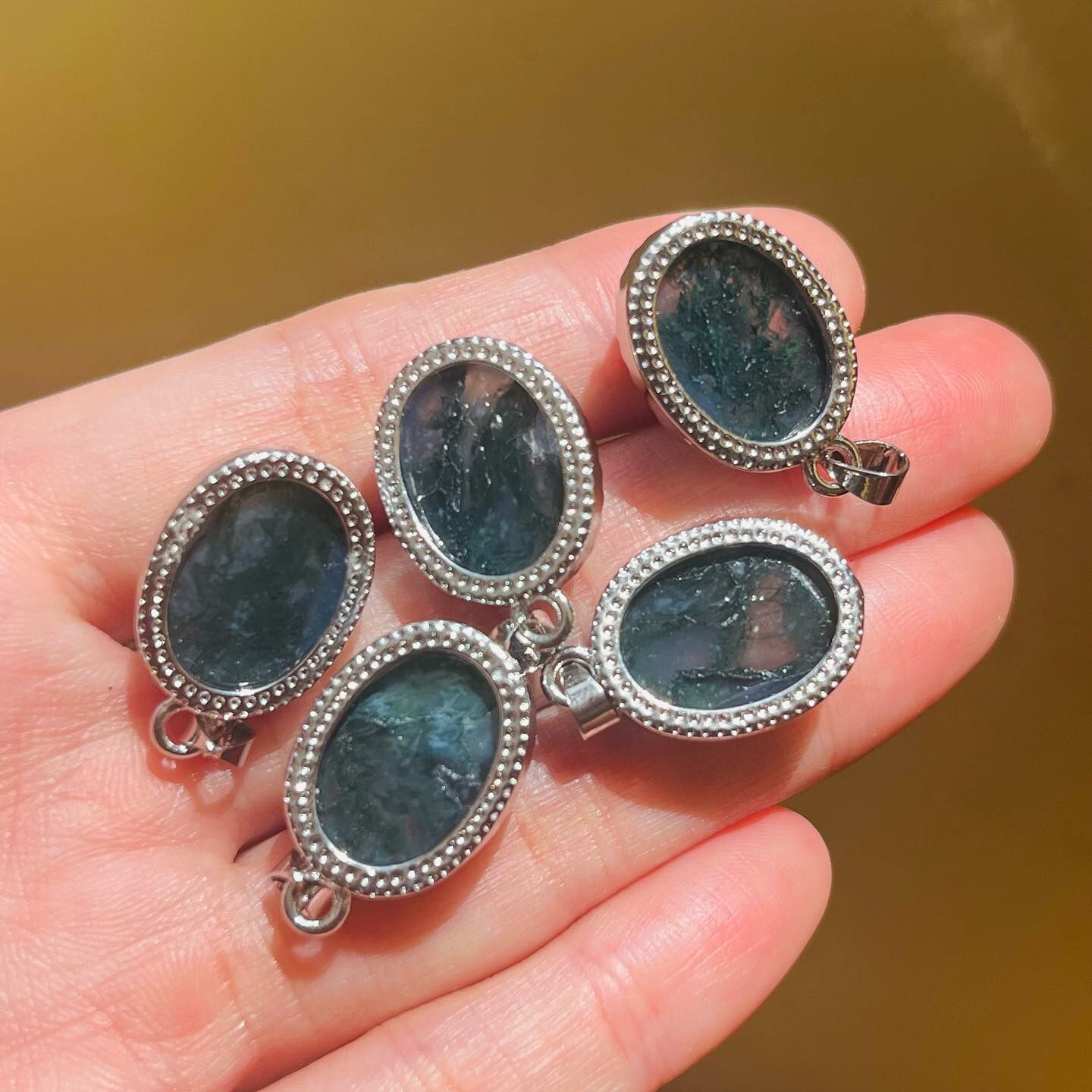 [原石] 水草瑪瑙 項鍊吊墜