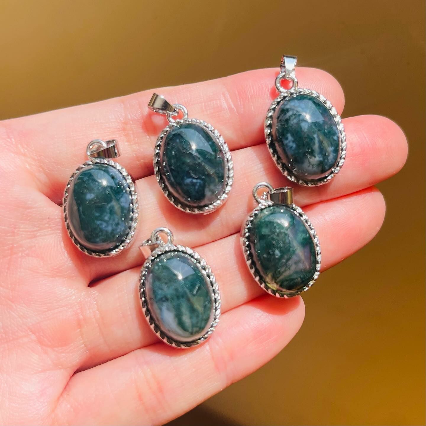 [原石] 水草瑪瑙 項鍊吊墜