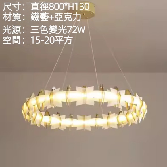 Hot selling modern simple ring chandelier (single circle diameter 800*H130mm)