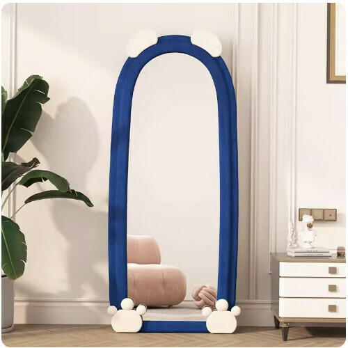 Hot style simple bear floor mirror (Klein blue (160*60)