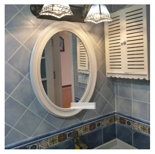 Hot recommended bathroom mirror vanity mirror (all white (size: height 73cm*width 58cm)