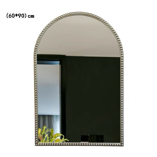 Hot recommended bathroom mirror (large antique silver (size: height 90*width 60cm)