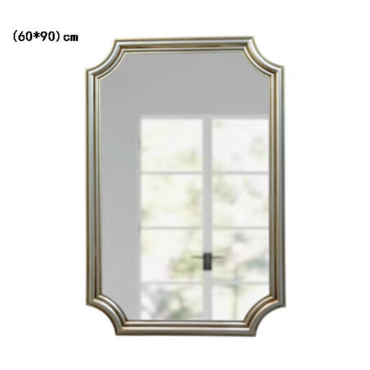Hot recommended bathroom toilet mirror (antique silver (size: height 90*width 60cm)