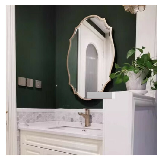 Hotly recommended bathroom mirror and vanity mirror (small rose gold (size: width 50*height 70CM)