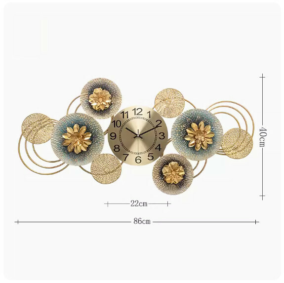 Hot recommended wall clock [8897 horizontal style]