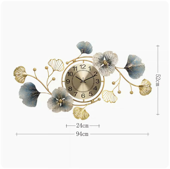 Hot recommended wall clock [94*52CM] [8879 horizontal style plus size]