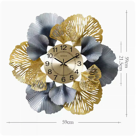 Hot recommended wall clock [0915-2 gray]