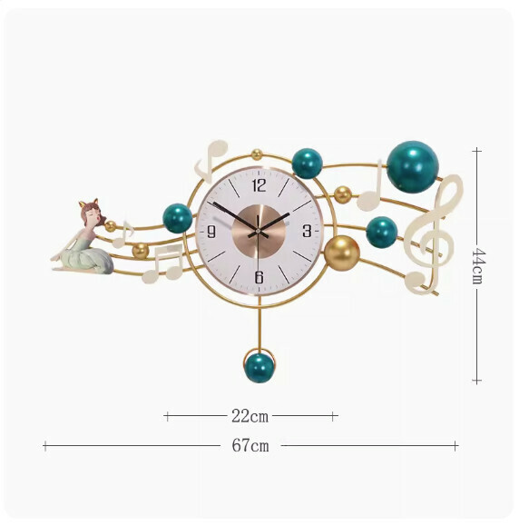 Hot recommended wall clock [88177 Blue A Bubble Girl [Swing]]