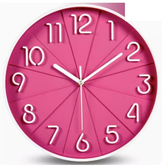Popular living room wall clock (Bai Yahong 12 inches (diameter 30.5cm))
