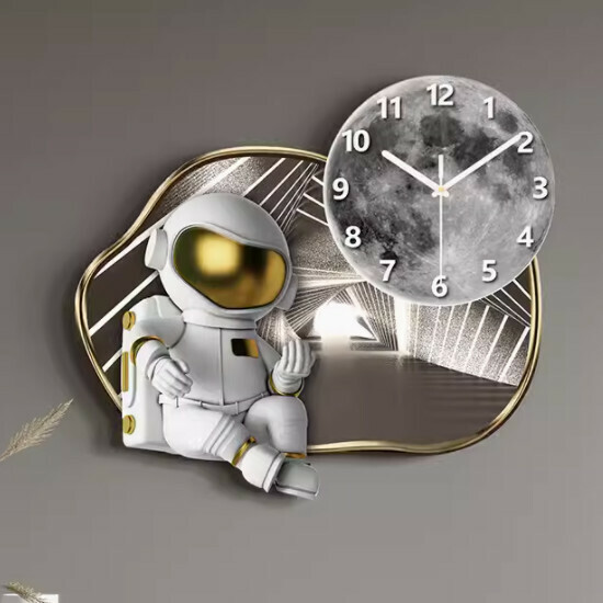 Popular living room wall clock (A type large - no light [58*51cm] 20 inches or more)