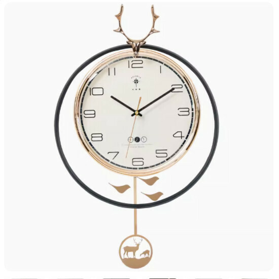 Popular living room wall clock (ordinary model-sapphire blue 20 inches or more)