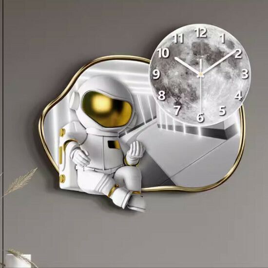 Hot style living room wall clock (Type B large - no light [58*51cm] 20 inches or more)