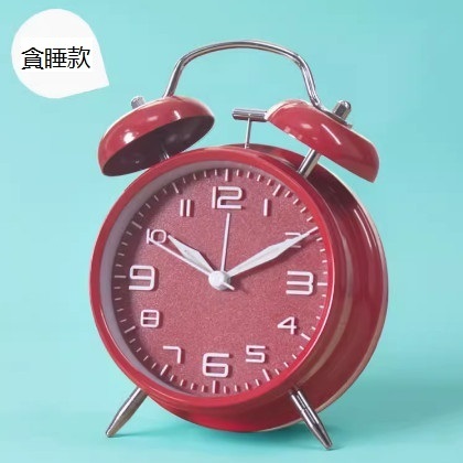 爆款起床神器 時鐘  （4寸  紅色貪睡）