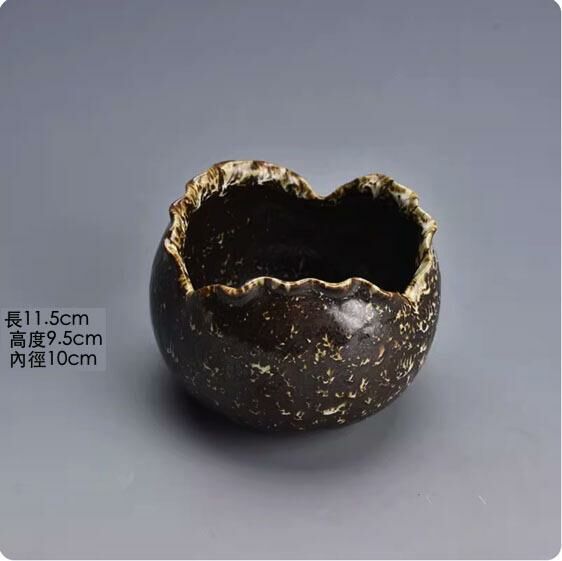 爆款復古陶瓷花瓶擺件(復古葵口花器)