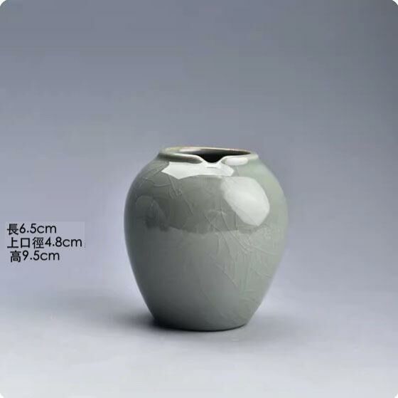 爆款復古陶瓷花瓶擺件(哥窯梅子青)