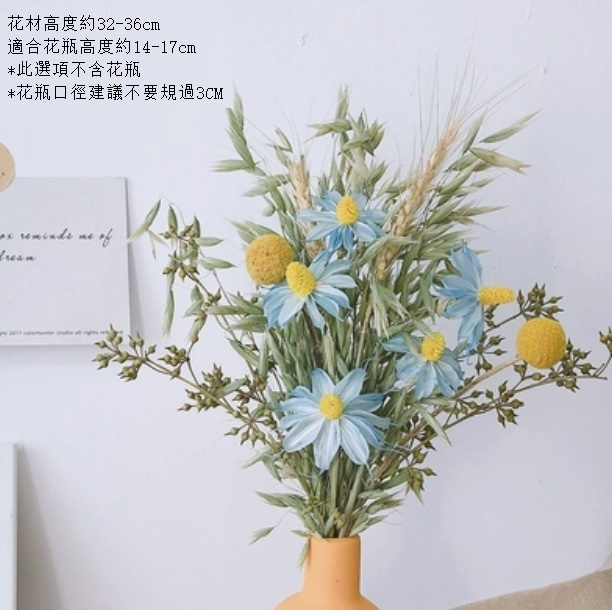 新款莫蘭迪陶瓷小花瓶幹花（不含黃瓶 蒼耳小蘭花）